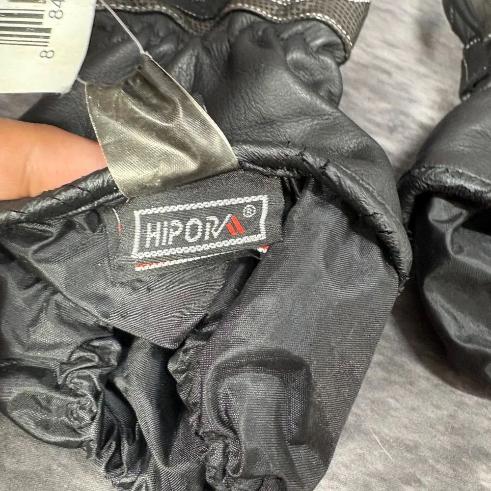 Sedici Massimo Gloves Womens XL Black Leather Waterproof Hipora Motorcycle